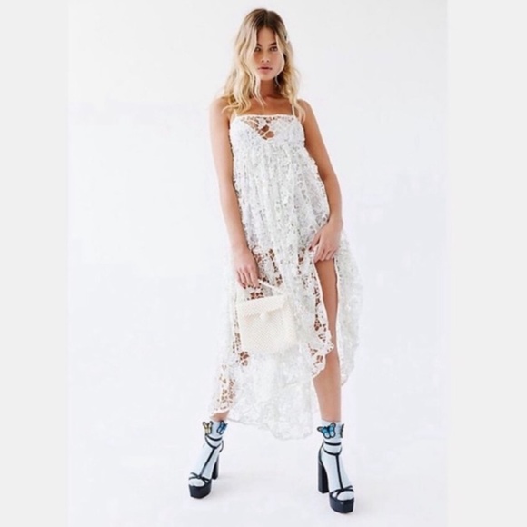 For Love and Lemons Sundae Tank Midi Dress Sz S EUC - Picture 9 of 15